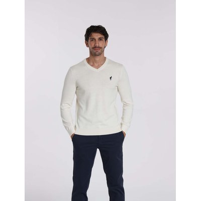 Pulls col v  en coton PITT GENTLEMAN FARMER