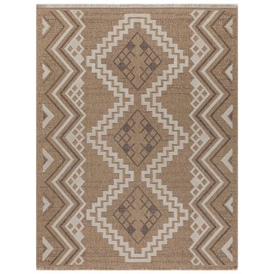 Tapis tissé rectangulaire ethnique Tulum RECOLLECTION
