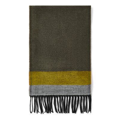 Echarpe - kaki et jaune DRAEGER PARIS
