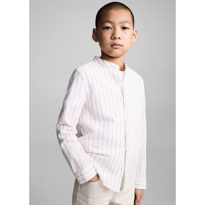 Chemise col mao à rayures MANGO KIDS