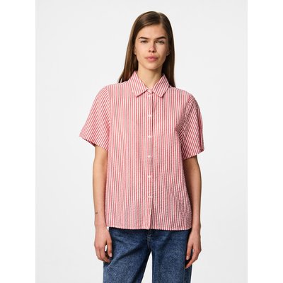 PCSALLY - Seersucker Chemise à manches courtes PIECES