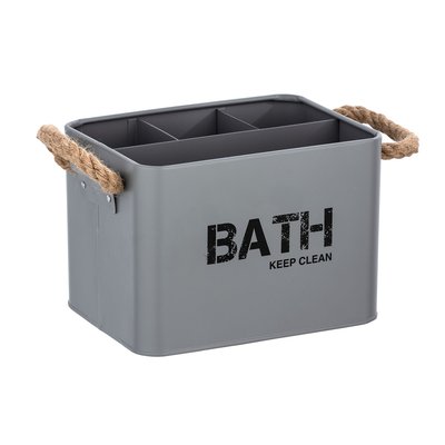 Boîte De Rangement Compartimentée Salle De Bain Gara - L. 19 X H. 12 Cm WENKO