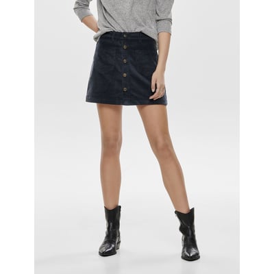 Jupe en velours, taille haute ONLY