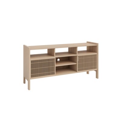 Buffet pour vinyle en pin verni massif BASSA NAAN FURNITURE