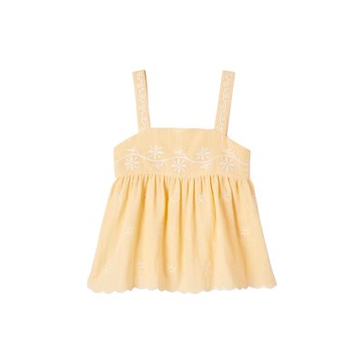 Blouse brodée en gaze de coton VERTBAUDET