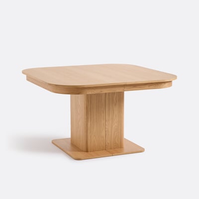Mesa de jantar extensível, folheado de carvalho, 4 a 12 lugares, TOMAS LA REDOUTE INTERIEURS