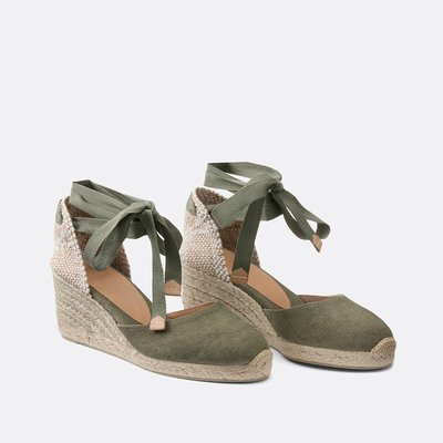 Espadrilles met sleehak, in stof Carina CASTANER