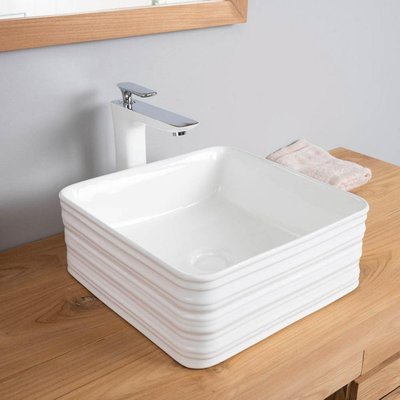 Vasque en céramique carrée 39 cm TROOPER WANDA COLLECTION
