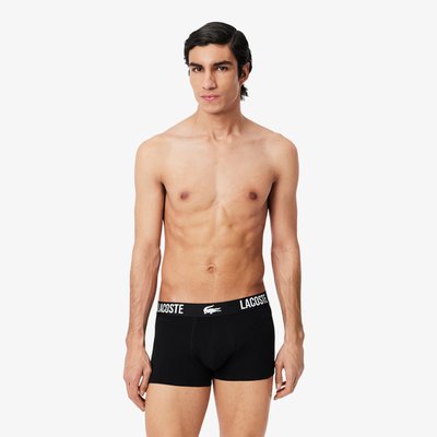 Lot de 3 boxers courts coton LACOSTE