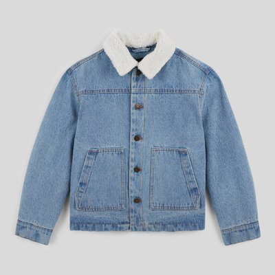 Veste en velours col amovible doublée en moumoute MONOPRIX