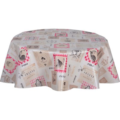 Nappe en toile cirée ronde UNDO TOILINUX