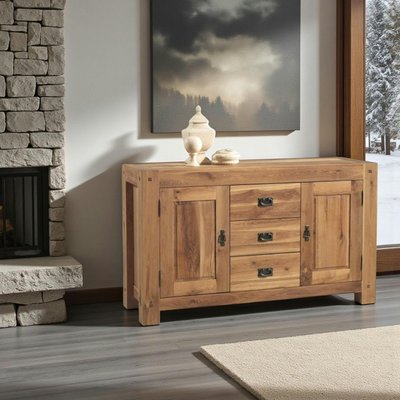 Buffet campagne en chêne massif 150 cm FJORD PIER IMPORT