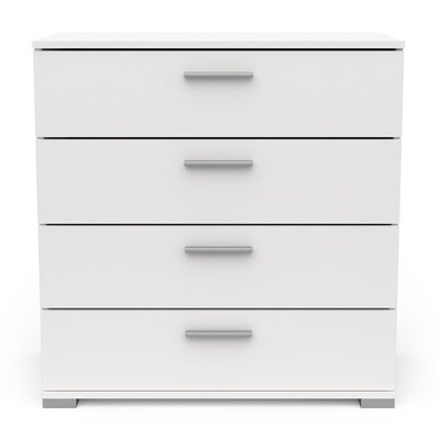 Commode 4 tiroirs blanc mat - L 79,7 cm CALICOSY