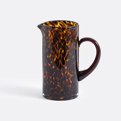 Fauvita Leopard Print Amber Glass Carafe LA REDOUTE INTERIEURS