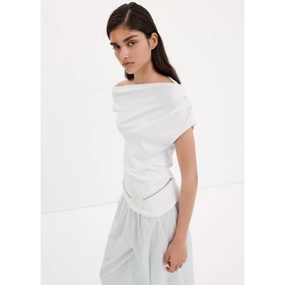 T-shirt asymétrique froncé MANGO