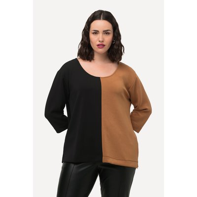 Sweat-shirt à col rond et manches 3/4 ULLA POPKEN