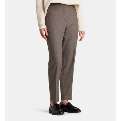 Pantalon Droit À Pinces Travis Pied-de-poule GALERIES LAFAYETTE