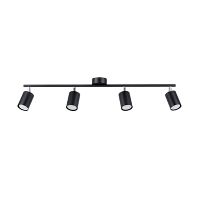 Plafonnier Acier Noir GU10 4 Lemmi EDEN
