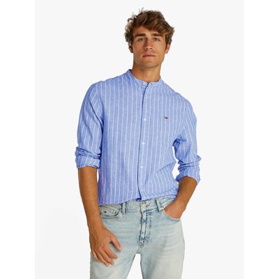 Gestreiftes Hemd aus Baumwolle/Leinen TOMMY JEANS