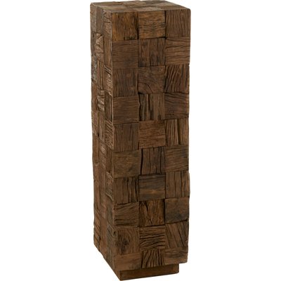 Socle bois naturel large meuble déco authentique pour salon RECOLLECTION