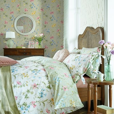 Papier peint fleuri Coquelicots Poppy Meadow LAURA ASHLEY