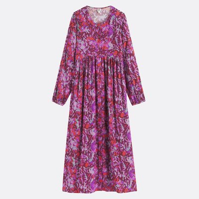 Abito lungo con stampa floreale, firmato SUZIE LA REDOUTE COLLECTIONS