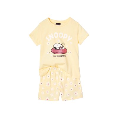 Pyjashort Snoopy Peanuts® marguerites VERTBAUDET