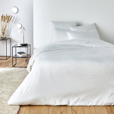 Housse de couette satin de coton chevron Scenario LA REDOUTE INTERIEURS