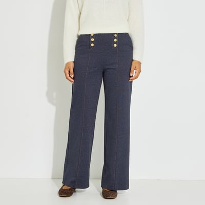 Pantalon pont large en maille GRAIN DE MALICE