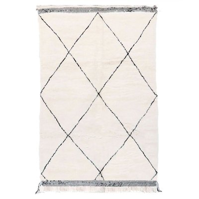 Tapis berbere marocain pure laine beige AFK LIVING
