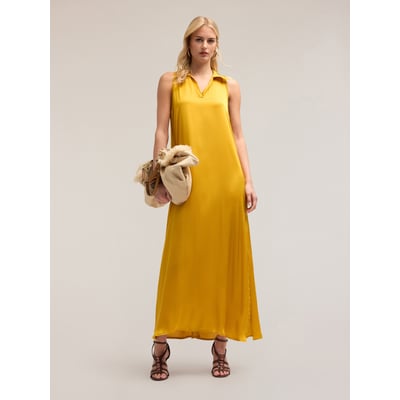 Robe longue avec col en satin MOTIVI
