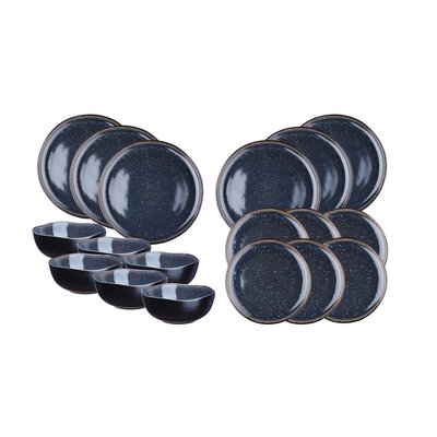 Lot de 18 set les essentiels en grès, IRIS BJORN