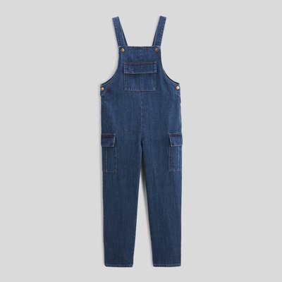 Salopette longue en denim avec poche sur le devant MONOPRIX