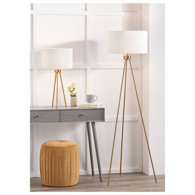 Brushed Brass Tripod Floor Lamp SO'HOME