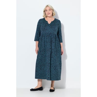 Robe en jersey à coupe évasée. Col tunisien ULLA POPKEN