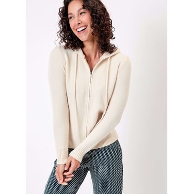 Gilet zippé maille à capuche GARREN LA FIANCÉE