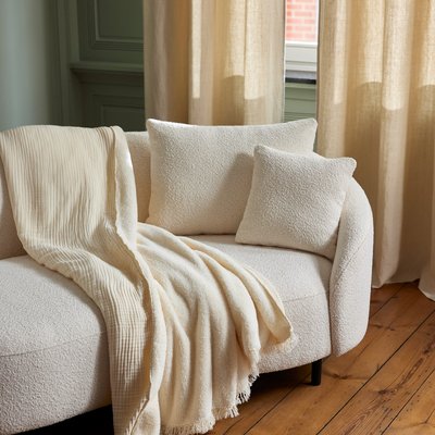 Plaid en Gaze de coton unie doublée de polaire  NOORFOLK MADURA