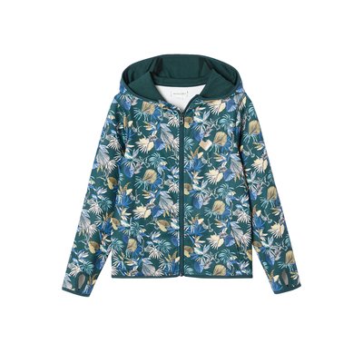 Sweat sport zippé matière technique motifs fleurs SPORT VERTBAUDET