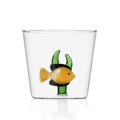 Verre à eau fantaisie  Marine Garden Yellow Fish ICHENDORF