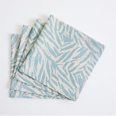 Set of 4 Lean Printed Cotton Voile Napkins LA REDOUTE INTERIEURS