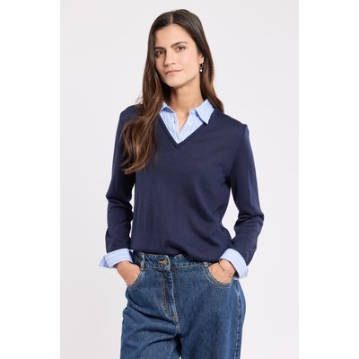 Pull trompe l'oeil - laine ARMOR-LUX