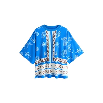 T-shirt ras du cou oversize en tissu épais NEXT