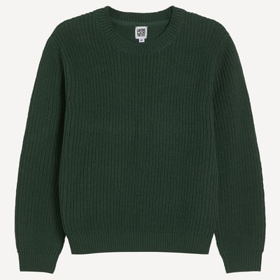 Pull col rond en maille côtelée LA REDOUTE COLLECTIONS