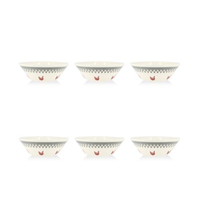 Lot de 6 coupelles en grès 16cm, GALLINA NOVASTYL