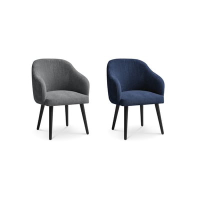 Lot de 2 chaises tissu texturé, SOPHIE BOBOCHIC