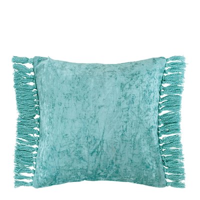 Housse de coussin PAULA en velours irisé BLANC D’IVOIRE