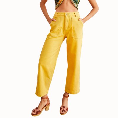 Jean moutarde femme outlet