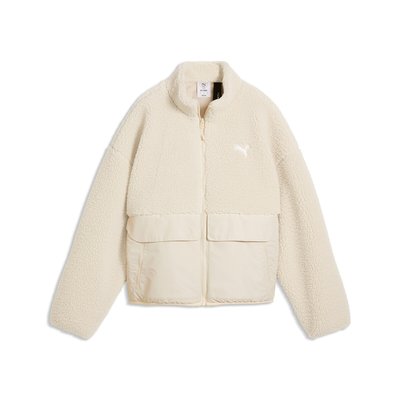 Manteau en sherpa avec poches plaquées PUMA