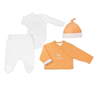 Ensemble naissance mixte 4pcs - Moutarde LES KINOUSSES