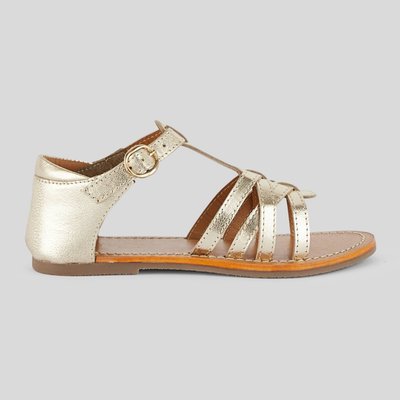 Sandales à brides en cuir responsable MONOPRIX